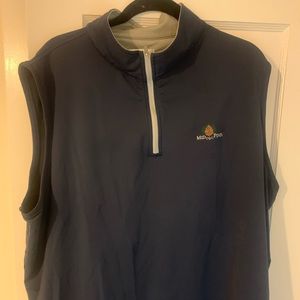 Mid Pines logod 1/4 zip Vest